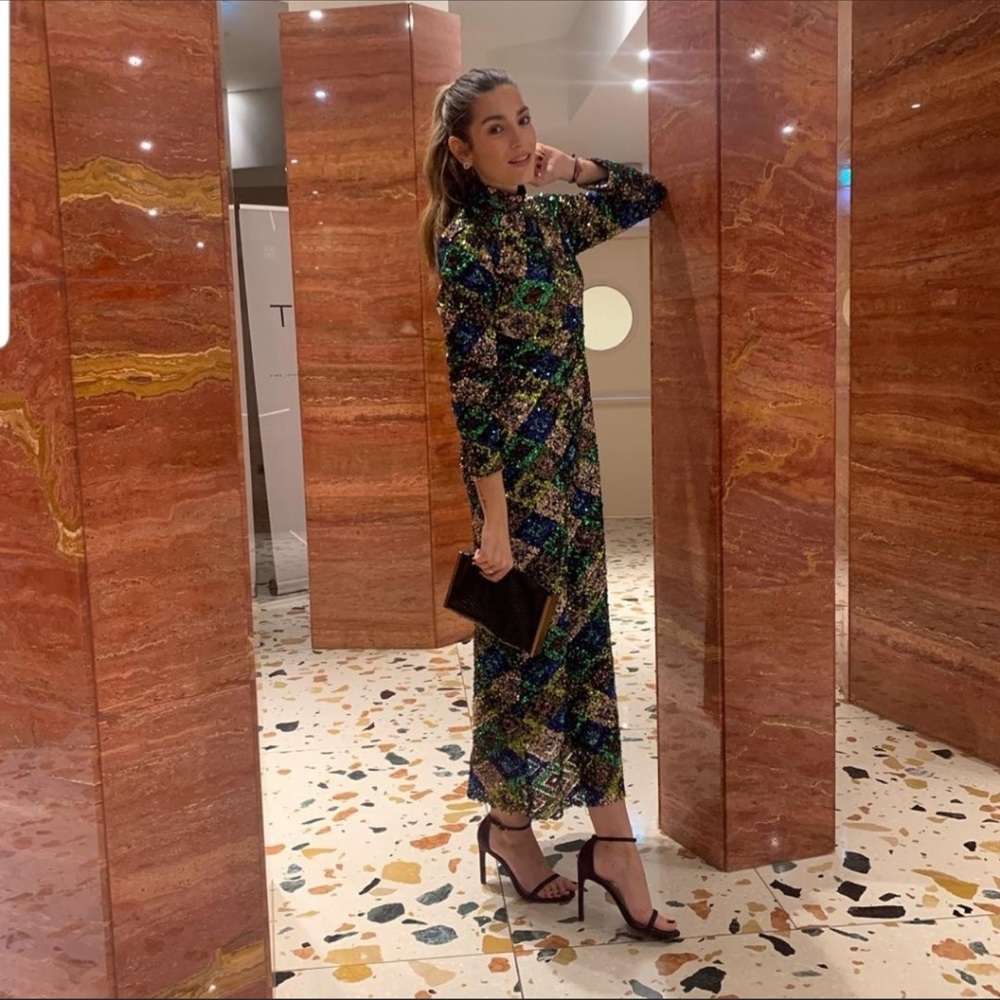 ZARA SEQUIN DRESS SIZE S NWT